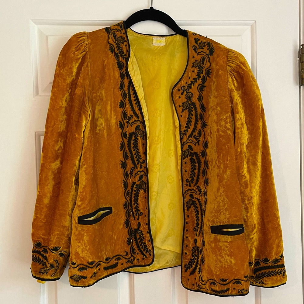 Vintage Crushed Velvet Jacket